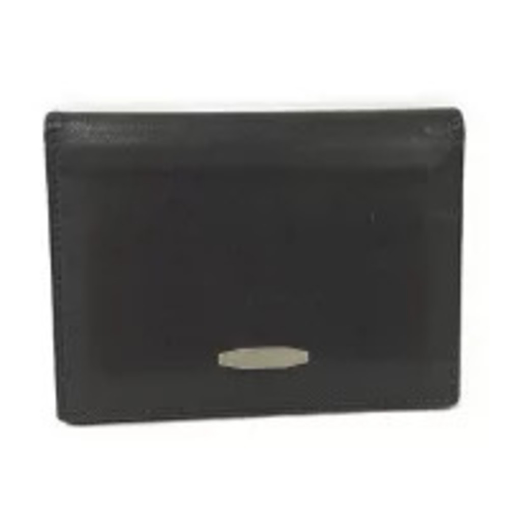 Salvatore Ferragamo business card case leather black